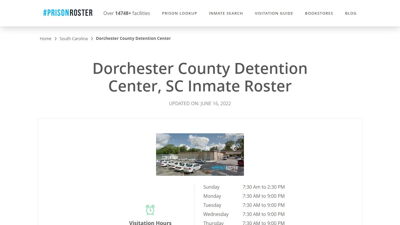 Dorchester County Detention Center, SC Inmate Roster - Prisonroster