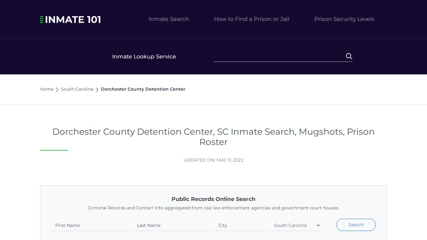 Dorchester County Detention Center - Inmate101