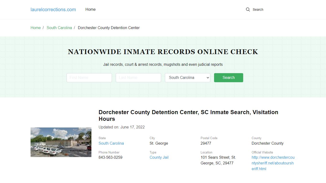 Dorchester County Detention Center - laurelcorrections.com